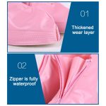 Mode Kinder PVC rutschfeste wasserdichte Schuhüberzug mit dicken Sohlen Größe: M, Size: M – Bild 4