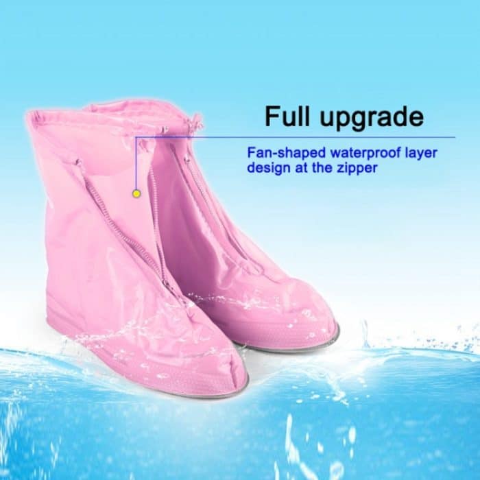 Mode Kinder PVC rutschfeste wasserdichte Schuhüberzug mit dicken Sohlen Größe: M, Size: M – Bild 7