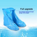 Mode Kinder PVC rutschfeste wasserdichte Schuhüberzug mit dicken Sohlen Größe: L, Size: L – Bild 7