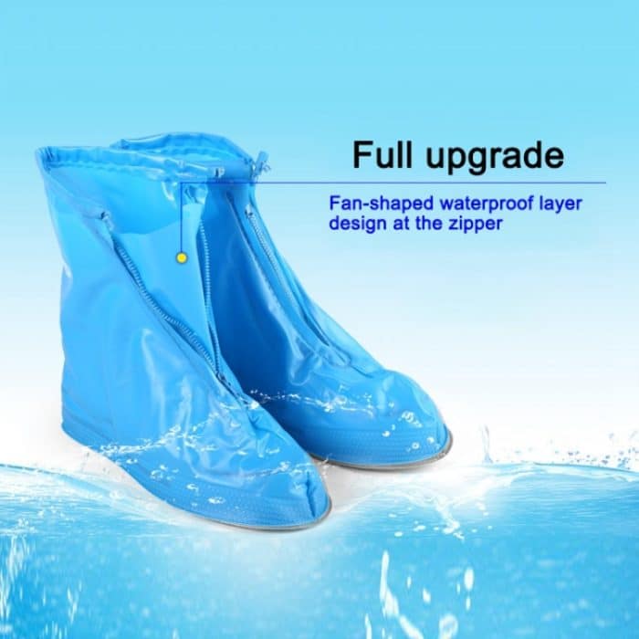 Mode Kinder PVC rutschfeste wasserdichte Schuhüberzug mit dicken Sohlen Größe: L, Size: L – Bild 7