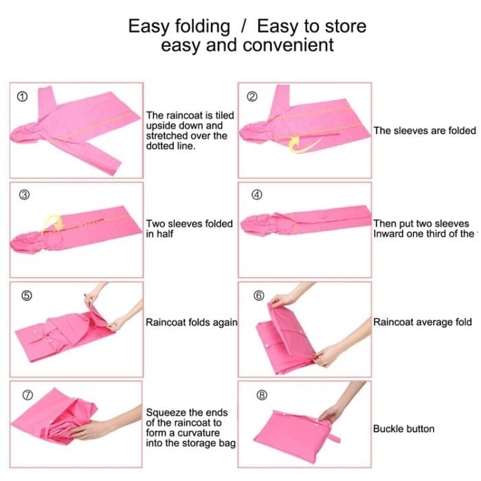 Mode Kinder Leichter EVA Transparent Frosted Regenmantel Großer Hut mit Tasche Größe: XL, Size: XL – Bild 4