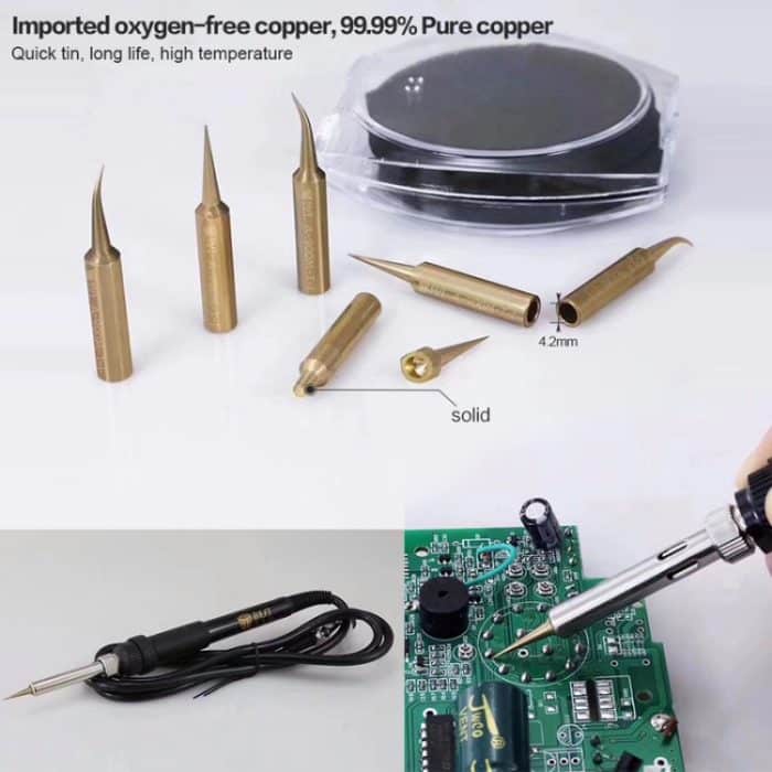 10 PCS BEST Pure Copper Niedertemperatur-Lötkolbenspitze Speziell zum Schweißen von Sprungdraht A-900M-T-IS – Bild 7