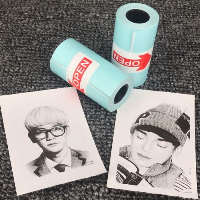 PACK0055.jpg 10 PCS Klebstoff-Thermoetikettendrucker Papieraufkleber für PAPERANG P1 / P2 / A6, Größe: 57 x 30 mm (Weiß) – Bild 1