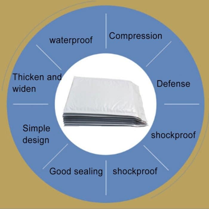 Selbstversiegelnde Kraft Bubble Mailer-Umschläge, Größe: 14 cm x 16 cm, Sonderdruck und Größe sind willkommen – Bild 6