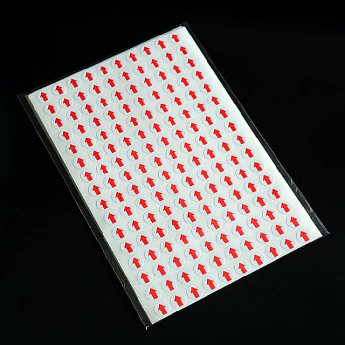 20 PCS Round Shape Selbstklebende Arrow Rework Sticker Rework Label – Bild 2