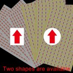 20 PCS Round Shape Selbstklebende Arrow Rework Sticker Rework Label – Bild 4