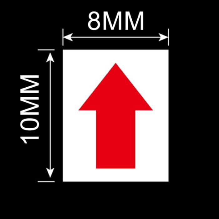 20 PCS Rechteckform Selbstklebender Pfeil Nacharbeit Aufkleber Nacharbeit Etikett – Bild 3