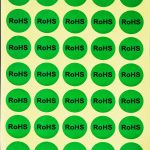1000 PCS Round Shape Selbstklebender RoHS-Aufkleber RoHS-Etikett, Durchmesser: 15 mm – Bild 3