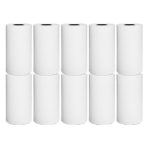 10 Stück Thermoetikettendrucker-Papieraufkleber, Größe: 57 x 25 mm