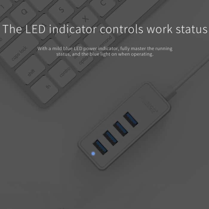 ORICO W5P-U3-30 4-Port USB 3.0 Desktop-HUB mit 30 cm Micro-USB-Kabel-Netzteil, W5P-U3-30 Black, W5P-U3-30 White – Bild 16