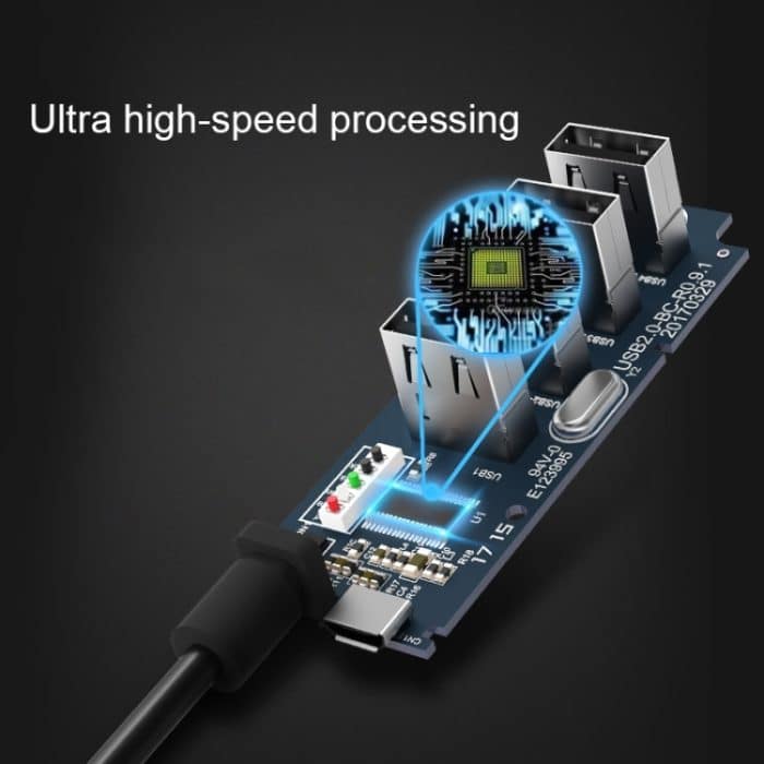 ORICO W5P-U3-30 4-Port USB 3.0 Desktop-HUB mit 30 cm Micro-USB-Kabel-Netzteil, W5P-U3-30 Black, W5P-U3-30 White – Bild 6