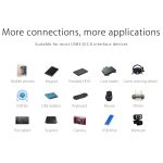 ORICO W5P-U3-100 4-Port USB 3.0 Desktop-HUB mit 100 cm Micro-USB-Kabel-Netzteil, W5P-U3-100 Black, W5P-U3-100 White – Bild 15