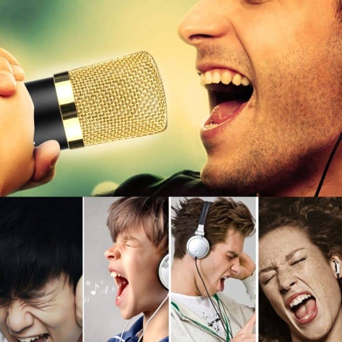 FIFINE F-700 Professionelles Kondensator-Tonaufnahmemikrofon mit Stoßdämpferhalterung für Studio-Radioübertragungen und Live-Boardcast, 3,5-mm-Kopfhöreranschluss, Kabellänge: 2,5 m – Bild 10