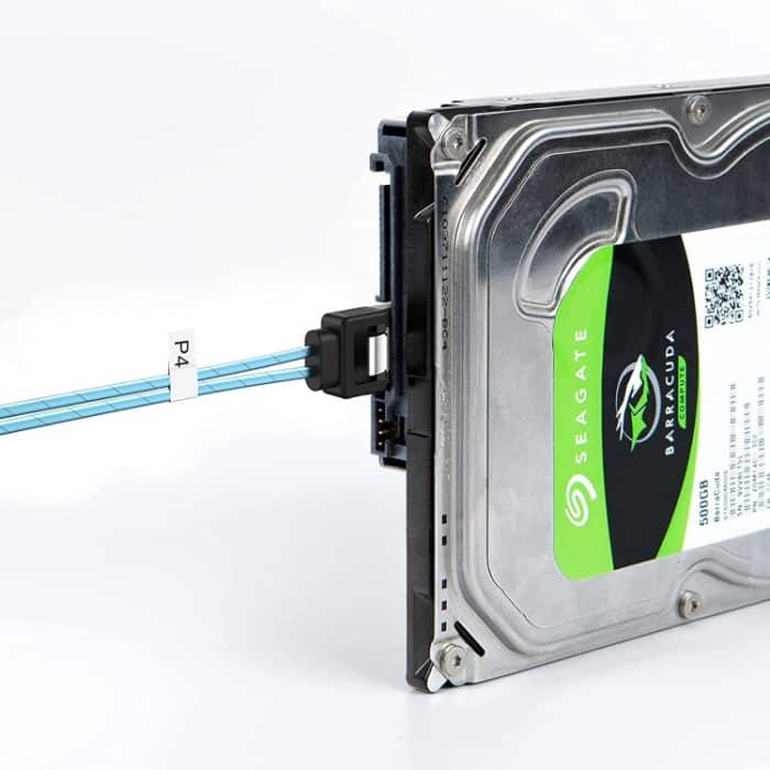 Mini SAS (SFF-8087) bis 4 x 7-polige SATA-Vorwärts-Breakout-6-Gbit / s-Datenkabel, Länge: 50 cm – Bild 7