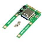Erweiterung des Mini-PCI-E-Kartensteckplatzes MPCIE auf USB 2.0-Schnittstellenadapter-Riser-Karte