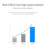 ORICO 6139U3 2,5/3,5 Zoll transparente SATA-zu-USB-3.0-Festplatten-Dockstation, USB 3.0 – Bild 7