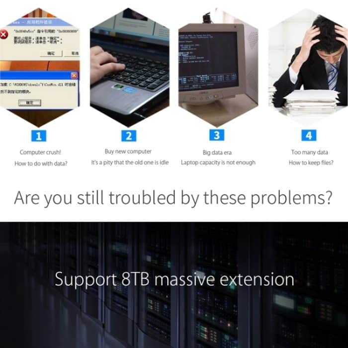 ORICO 6139U3 2,5/3,5 Zoll transparente SATA-zu-USB-3.0-Festplatten-Dockstation, USB 3.0 – Bild 9