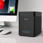 ORICO DS500U3 3,5-Zoll-USB 3.0-Festplattengehäuse mit 5 Feldern und blauer LED-Anzeige