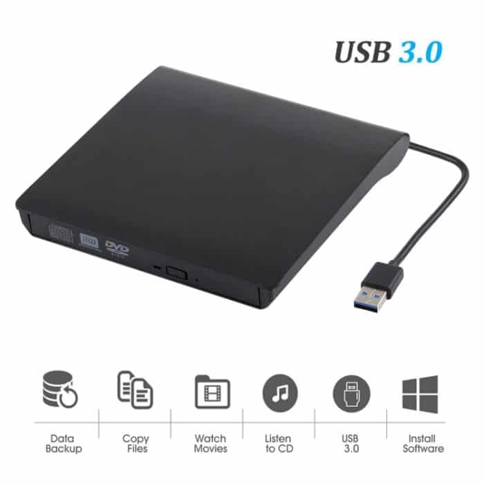 Gebürstete Textur USB 3.0 POP-UP Mobiles externes DVD-Rw DVD / CD-umschreibbares Laufwerk Externes ODD- und HDD-Gerät – Bild 5