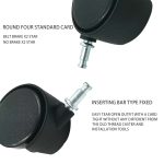 Verstellbare Halterung für Computer-Mainframe-Host mit Rad, Größe: S, H Type (Black), H Type (White) – Bild 9