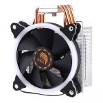 6 Kupferrohre CPU-Kühlkörper Hydrauliklager Kühlgebläse Leiser Lüfter mit RGB-bunten Lichtern 4-polig für Intel: LGA775 1150 1151 1155 1156 1366 2011 (AMD: FM1 FM2 AM2 AM3 + AM4) – Bild 2
