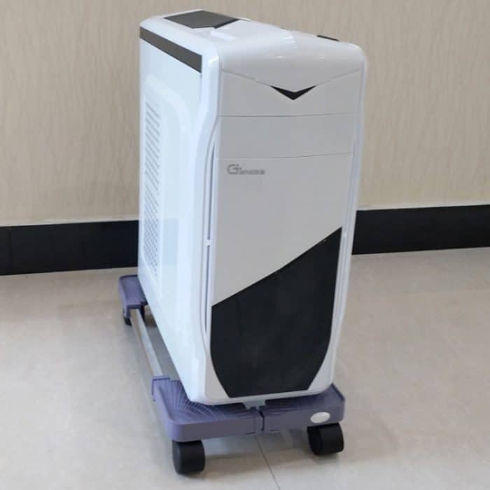 Computer Mainframe Host Einstellbare mobile Basishalterung mit Rad, 43-55 cm Länge einstellbar, 22-34 cm Breite einstellbar – Bild 3