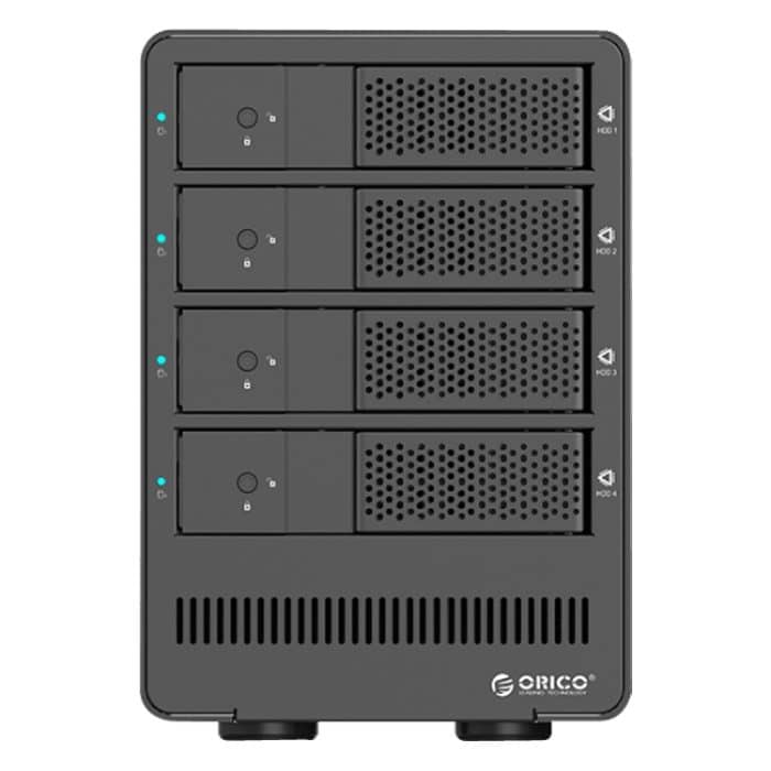 ORICO 9558RU3 5-Bay USB 3.0 Typ-B Aluminium 3,5 Zoll SATA HDD-Gehäuse Speicher-Festplattenbox, unterstützt RAID 0/5-Modus, SATA (RAID 0 / 5 Mode) Black, SATA (RAID 0 / 5 Mode) Silver – Bild 4