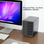 ORICO 9558RU3 5-Bay USB 3.0 Typ-B Aluminium 3,5 Zoll SATA HDD-Gehäuse Speicher-Festplattenbox, unterstützt RAID 0/5-Modus, SATA (RAID 0 / 5 Mode) Black, SATA (RAID 0 / 5 Mode) Silver – Bild 9