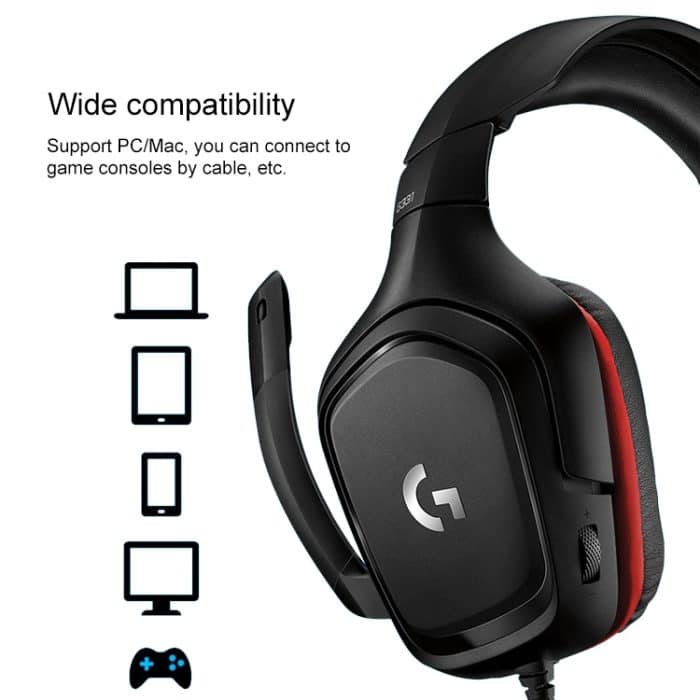 Logitech G331 Dolby 7.1 Surround Sound Stereo Faltgeräuschreduzierung Wettbewerb Gaming Headset – Bild 9