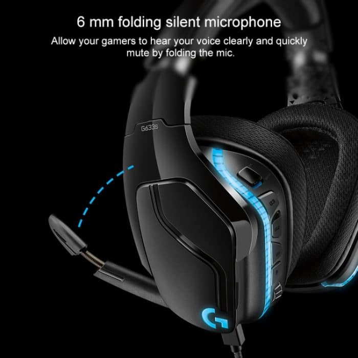 Logitech G633S Dolby 7.1 Surround Sound Stereo Farbige Beleuchtung Geräuschreduzierung Wettbewerb Gaming Wired Headset – Bild 7