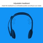 Logitech H110 Dual 3,5-mm-Audio-Stecker Stereo-Headset – Bild 7