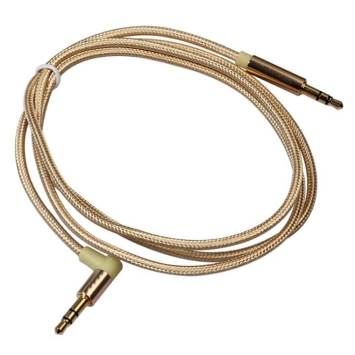 AV01 3,5-mm-Stecker-Stecker-Winkel-Audiokabel, Länge: 1 m, 1m – Bild 4