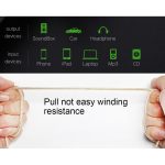 AV01 3,5-mm-Stecker-Stecker-Winkel-Audiokabel, Länge: 3 m, 3m – Bild 2