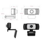 Aoni C33 Beauty FHD 1080P IPTV WebCam Telekonferenz Unterricht Live-Übertragung Computerkamera mit Mikrofon, Plug-and-Play ohne Laufwerk, C33 – Bild 4