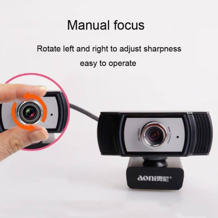 Aoni C33 Beauty FHD 1080P IPTV WebCam Telekonferenz Unterricht Live-Übertragung Computerkamera mit Mikrofon, Plug-and-Play ohne Laufwerk, C33 – Bild 7