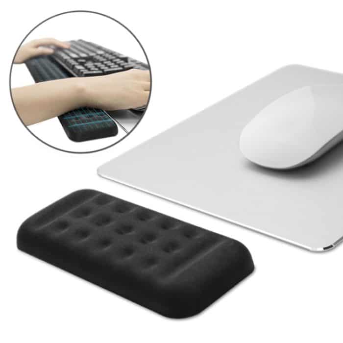 Mechanische Tastatur Handgelenkauflage Memory Foam Mauspad, Größe: Einhand (Schwarz) – Bild 1