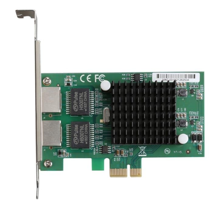 TXA020 Intel 82575 Dual RJ45-Anschlüsse NIC 10/100/1000 Gigabit PCI Express PCIE x1-Netzwerkkartenadapter – Bild 1