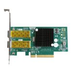 XXA037 Intel 82599 Dual SFP Port PCI Express FCoE PCIe x8 10 Gigabit Ethernet Netzwerk Optischer LAN-Kartenadapter – Bild 2