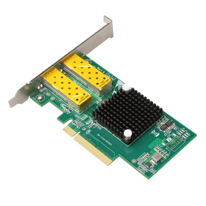 XXA037 Intel 82599 Dual SFP Port PCI Express FCoE PCIe x8 10 Gigabit Ethernet Netzwerk Optischer LAN-Kartenadapter – Bild 4