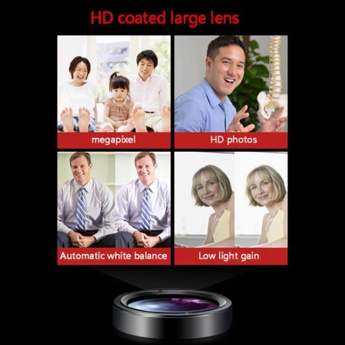 aoni C11 720P 150-Grad-Weitwinkel-HD-Computerkamera mit manuellem Fokus und Mikrofon – Bild 11