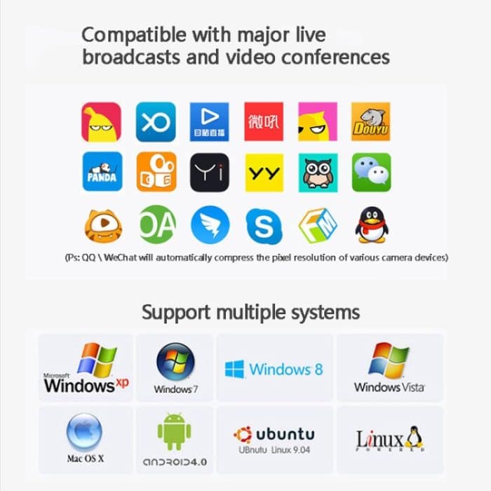 aoni C11 720P 150-Grad-Weitwinkel-HD-Computerkamera mit manuellem Fokus und Mikrofon – Bild 7