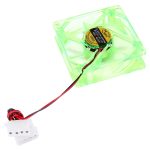 8025 4 Pin DC 12V 0,18A Computergehäuse-Kühler-Lüfter mit LED-Licht, zufällige Farblieferung, Größe: 80 x 80 x 25 mm, 8025 Red, 8025 Blue, 8025 Green, 8025 Dark Blue – Bild 5