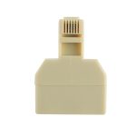 RJ11 Dual Ports Desktop-Telefonverlängerungskabel Extender-Anschlussadapter – Bild 5