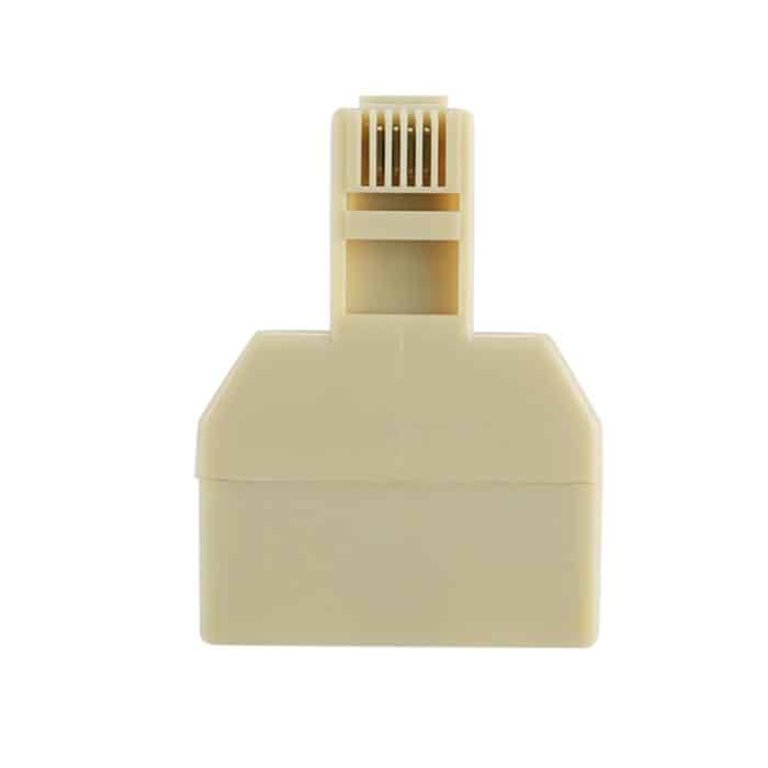 RJ11 Dual Ports Desktop-Telefonverlängerungskabel Extender-Anschlussadapter – Bild 5