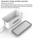 ORICO CMB-18 Trennendes Design ABS-Steckdose Aufbewahrungsbox für Stromkabel Manager mit Telefon- / Tablet-Halter für Schreibtisch, Wohnzimmer, Büro, Schlafzimmer – Bild 9