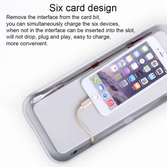 ORICO CMB-18 Trennendes Design ABS-Steckdose Aufbewahrungsbox für Stromkabel Manager mit Telefon- / Tablet-Halter für Schreibtisch, Wohnzimmer, Büro, Schlafzimmer – Bild 10