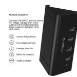 ORICO SHC-U3 ABS Material Desktop 4 Anschlüsse USB 3.0 HUB mit Telefon- / Tablet-Halter und 1 m USB-Kabel und LED-Anzeige – Bild 7