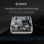 ORICO MH4U-100 USB 3.0 Transparenter Desktop-Hub mit 100 cm Micro-USB-Kabel – Bild 6
