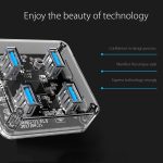 ORICO MH4U-30 USB 3.0 Transparenter Desktop-Hub mit 30 cm Micro-USB-Kabel – Bild 8