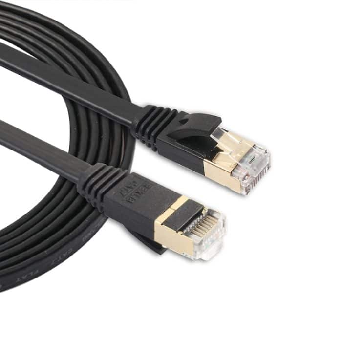 PC1233B.jpg 1,8 m langes, ultraflaches CAT7 10-Gigabit-Ethernet-Patchkabel für Modem-Router-LAN-Netzwerk – mit abgeschirmten RJ45-Anschlüssen, Length: 1.8m – Bild 1